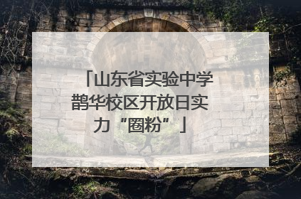 山东省实验中学鹊华校区开放日实力“圈粉”