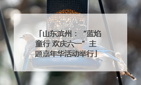 山东滨州：“蓝焰童行 欢庆六一”主题嘉年华活动举行
