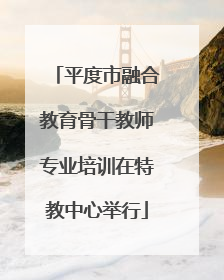 平度市融合教育骨干教师专业培训在特教中心举行