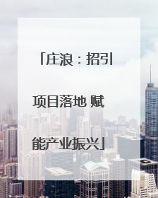 庄浪：招引项目落地 赋能产业振兴