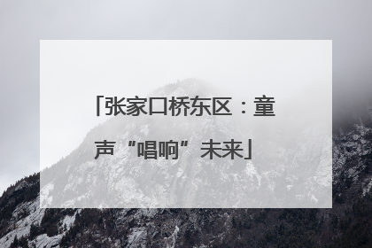张家口桥东区：童声“唱响”未来
