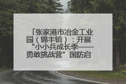张家港市冶金工业园（锦丰镇）：开展“小小兵成长季——勇敢挑战营”国防启蒙教育活动