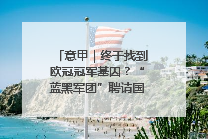 意甲｜终于找到欧冠冠军基因？“蓝黑军团”聘请国米名宿齐沃执教