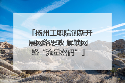 扬州工职院创新开展网络思政 解锁网络“流量密码”