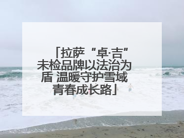 拉萨“卓·吉”未检品牌以法治为盾 温暖守护雪域青春成长路