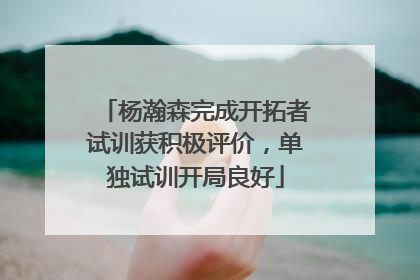 杨瀚森完成开拓者试训获积极评价，单独试训开局良好
