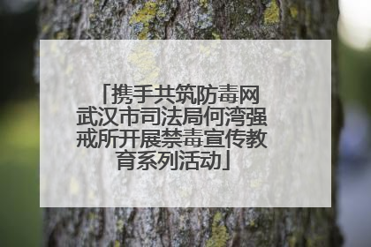 携手共筑防毒网 武汉市司法局何湾强戒所开展禁毒宣传教育系列活动