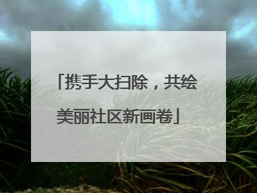 携手大扫除，共绘美丽社区新画卷