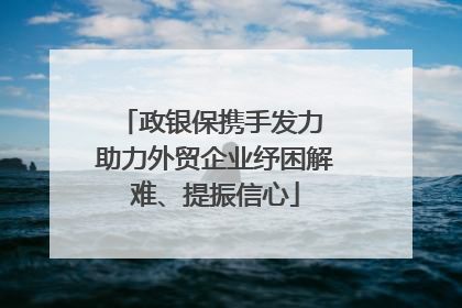 政银保携手发力 助力外贸企业纾困解难、提振信心
