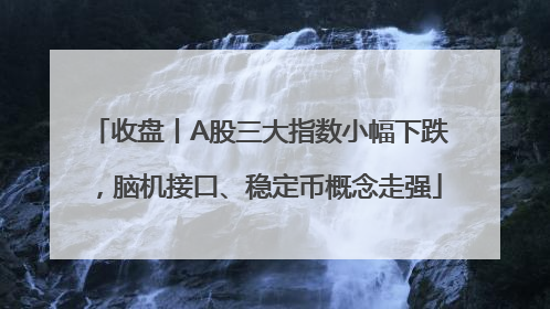 收盘丨A股三大指数小幅下跌，脑机接口、稳定币概念走强