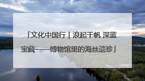 文化中国行｜浪起千帆 深蓝宝藏——博物馆里的海丝遗珍