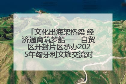 文化出海架桥梁 经济通商筑梦船——自贸区开封片区承办2025年匈牙利文旅交流对接活动专场