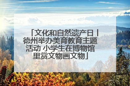 文化和自然遗产日丨德州举办美育教育主题活动 小学生在博物馆里赏文物画文物