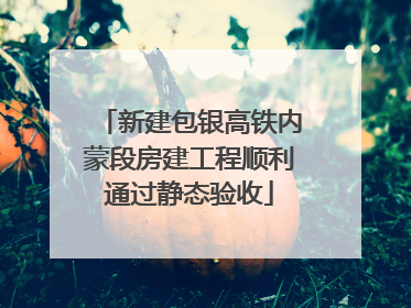 新建包银高铁内蒙段房建工程顺利通过静态验收
