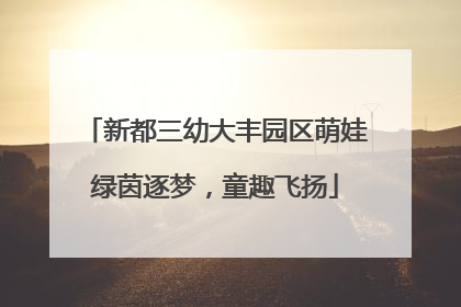 新都三幼大丰园区萌娃绿茵逐梦，童趣飞扬