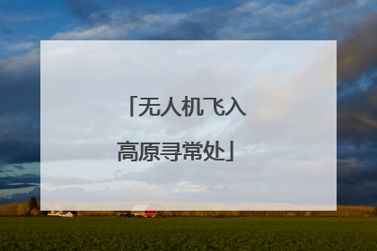 无人机飞入高原寻常处