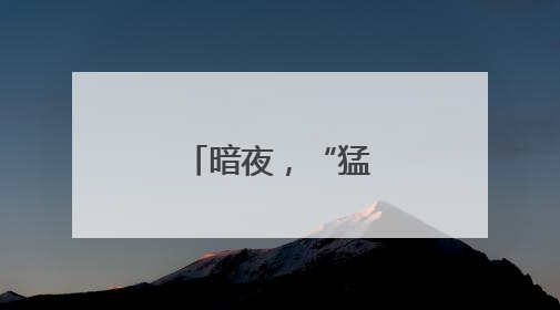 暗夜，“猛龙”出击！