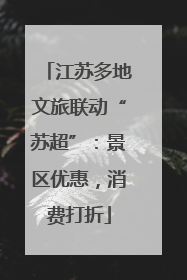 江苏多地文旅联动“苏超”：景区优惠，消费打折