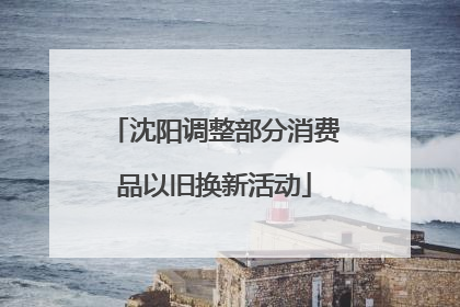 沈阳调整部分消费品以旧换新活动