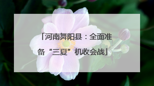 河南舞阳县：全面准备“三夏”机收会战