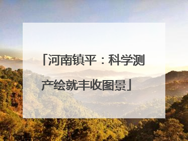 河南镇平：科学测产绘就丰收图景