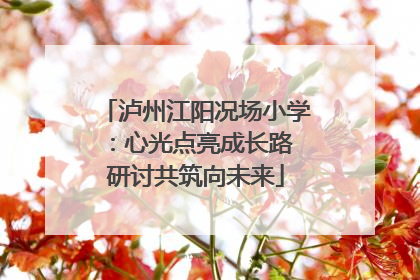 泸州江阳况场小学：心光点亮成长路 研讨共筑向未来