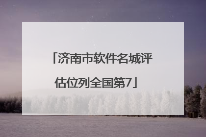 济南市软件名城评估位列全国第7