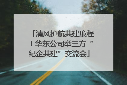 清风护航共建廉程！华东公司举三方“纪企共建”交流会