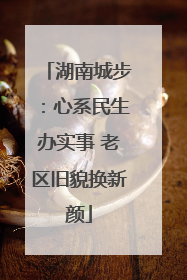 湖南城步：心系民生办实事 老区旧貌换新颜