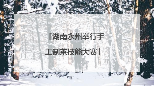 湖南永州举行手工制茶技能大赛