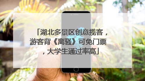 湖北多景区创意揽客，游客背《离骚》可免门票，大学生通过率高