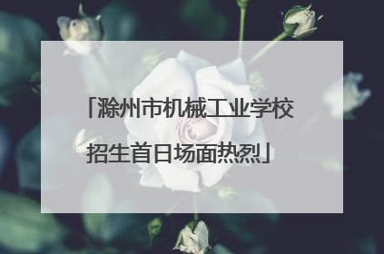 滁州市机械工业学校招生首日场面热烈
