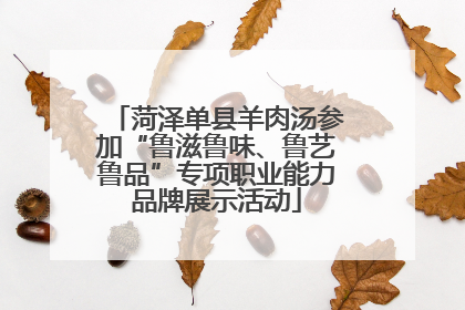 菏泽单县羊肉汤参加“鲁滋鲁味、鲁艺鲁品”专项职业能力品牌展示活动