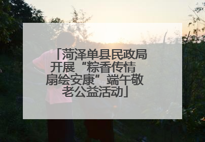 菏泽单县民政局开展“粽香传情 扇绘安康”端午敬老公益活动