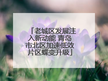 老城区发展注入新动能 青岛市北区加速低效片区蝶变升级