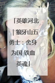 英雄河北｜狼牙山五勇士：舍身为国 铁血英魂