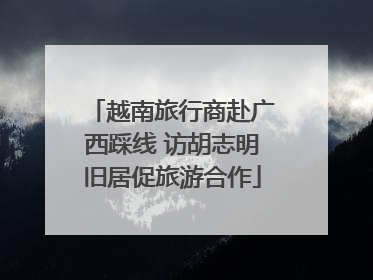 越南旅行商赴广西踩线 访胡志明旧居促旅游合作