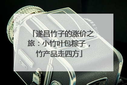 遂昌竹子的涨价之旅：小竹叶包粽子，竹产品走四方