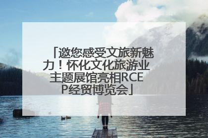邀您感受文旅新魅力！怀化文化旅游业主题展馆亮相RCEP经贸博览会