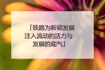 铁路为新疆发展注入流动的活力与发展的底气