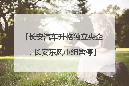 长安汽车升格独立央企，长安东风重组暂停
