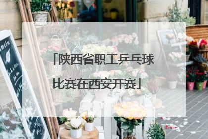 陕西省职工乒乓球比赛在西安开赛
