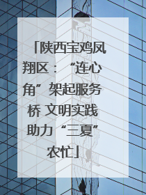 陕西宝鸡凤翔区：“连心角”架起服务桥 文明实践助力“三夏”农忙