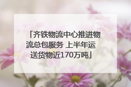齐铁物流中心推进物流总包服务 上半年运送货物近170万吨