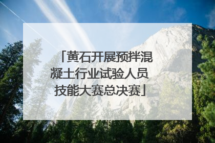 黄石开展预拌混凝土行业试验人员技能大赛总决赛