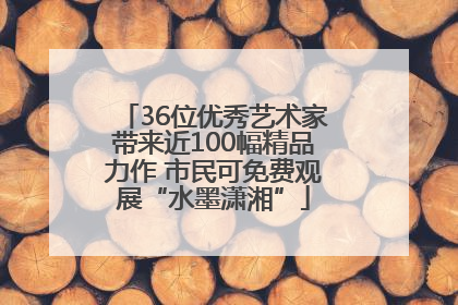 36位优秀艺术家带来近100幅精品力作 市民可免费观展“水墨潇湘”