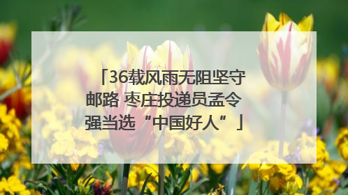 36载风雨无阻坚守邮路 枣庄投递员孟令强当选“中国好人”