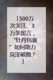 500万次关注、3万条留言，“牡丹包裹”如何助力菏泽破圈？