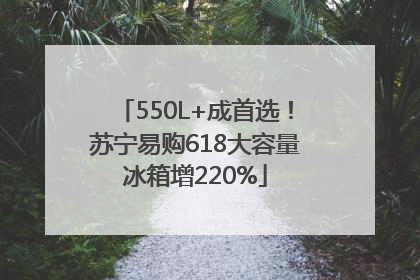 550L+成首选！苏宁易购618大容量冰箱增220%
