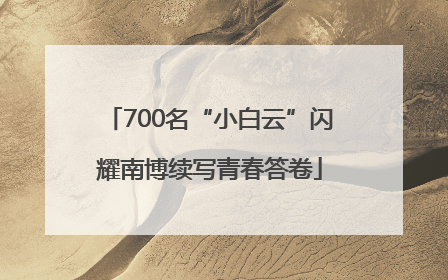 700名“小白云”闪耀南博续写青春答卷